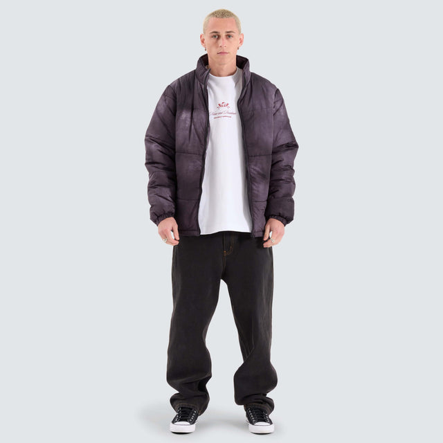 XLarge Wave Dye Puffa Black