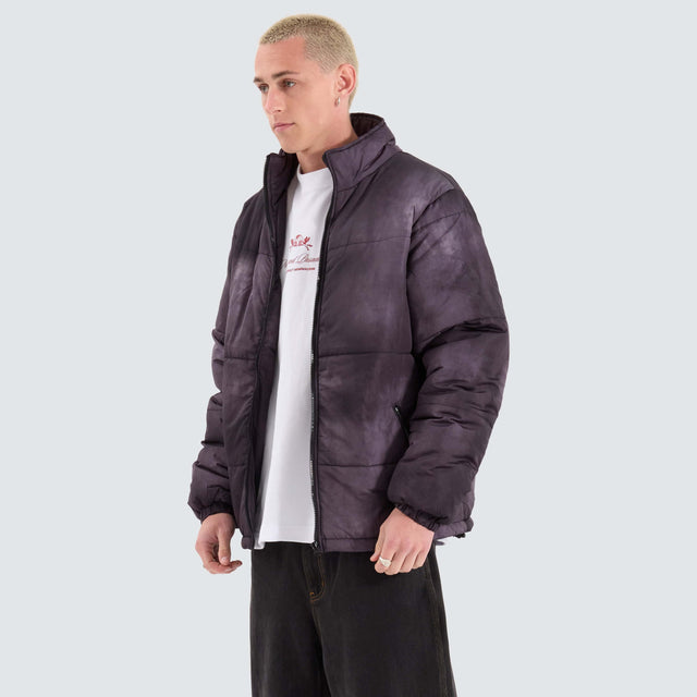 XLarge Wave Dye Puffa Black