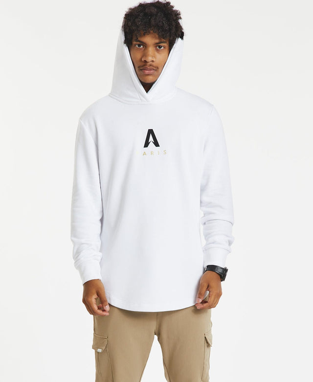Americain Alpha Hooded Dual Curved Jumper White