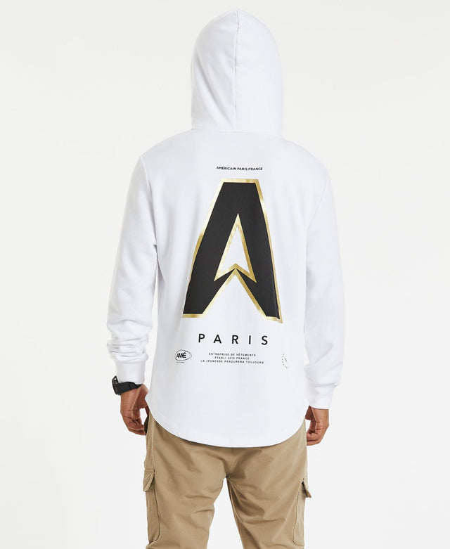 Americain Alpha Hooded Dual Curved Jumper White