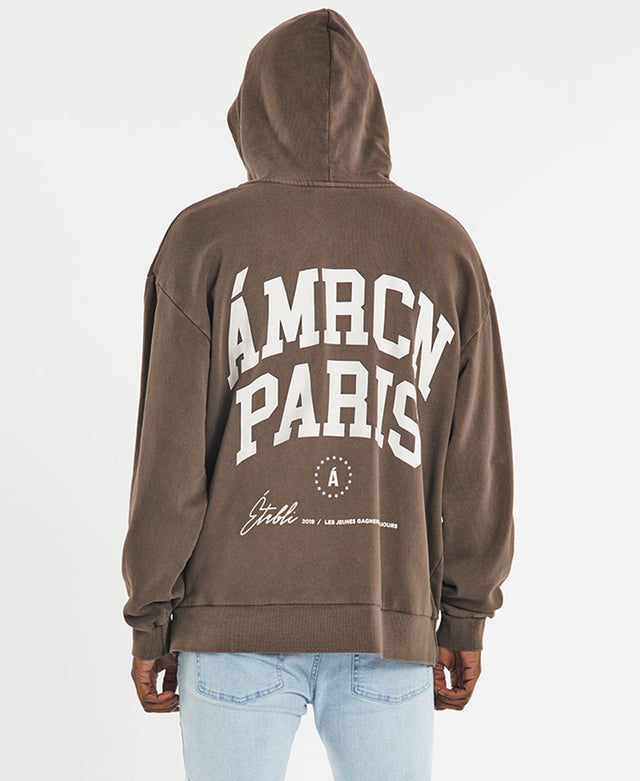 Americain Ambition Relaxed Hoodie Cocoa Brown