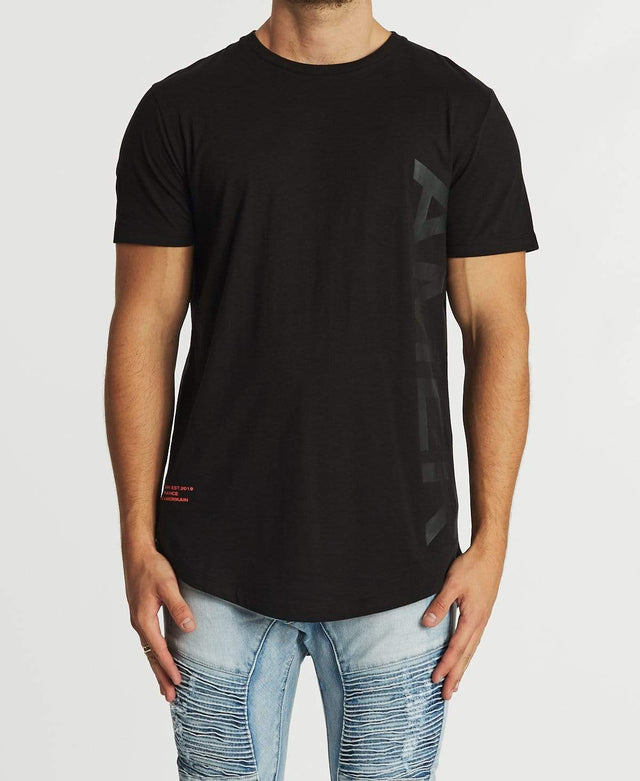 Americain Boueux Dual Curved T-Shirt Jet Black