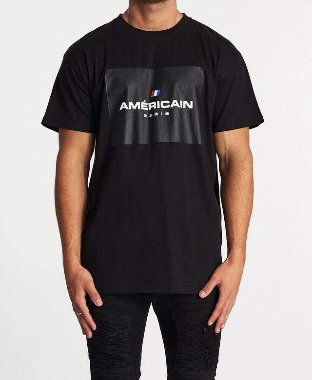Americain De Base Oversized T-Shirt Jet Black