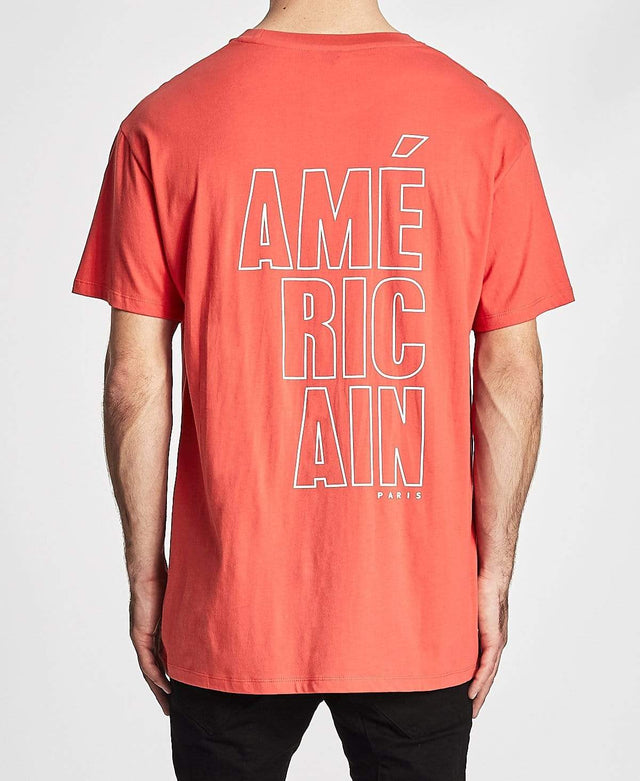 Americain Division Box Fit T-Shirt Grenadine