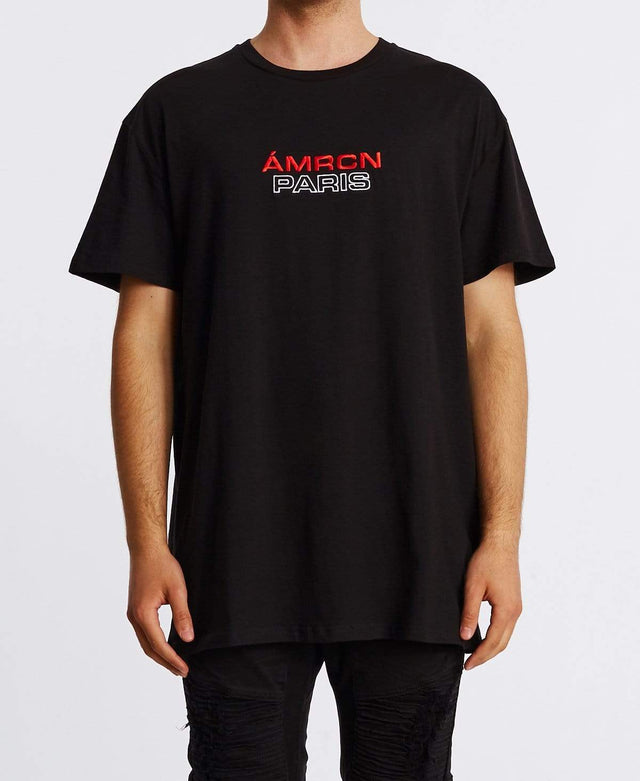 Americain Eternel Oversized T-Shirt Jet Black
