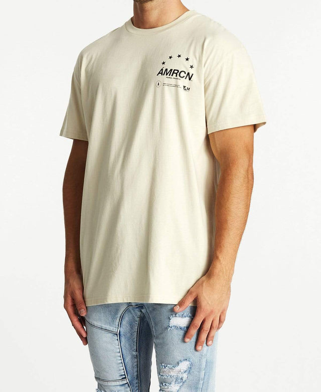 Americain Etoile Oversized T-Shirts Sand