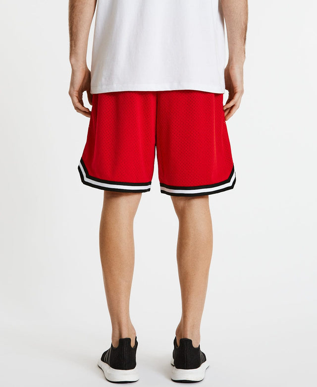 Americain Fadeaway Basketball Shorts Red