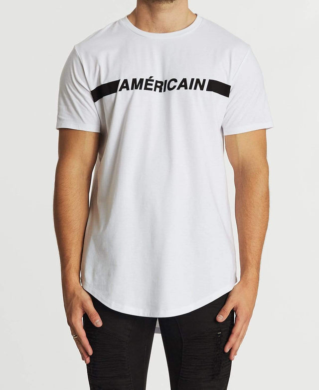 Americain Glacial Dual Curved T-Shirt White