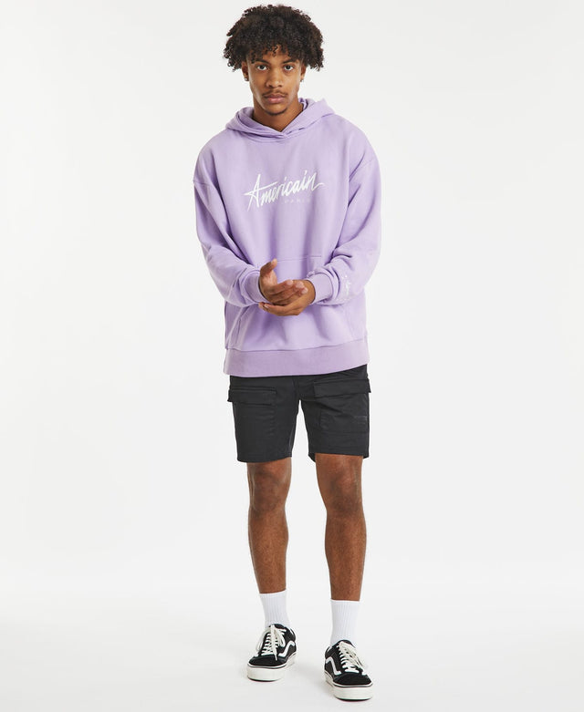 Americain Heartless Relaxed Hooded Jumper Lilac