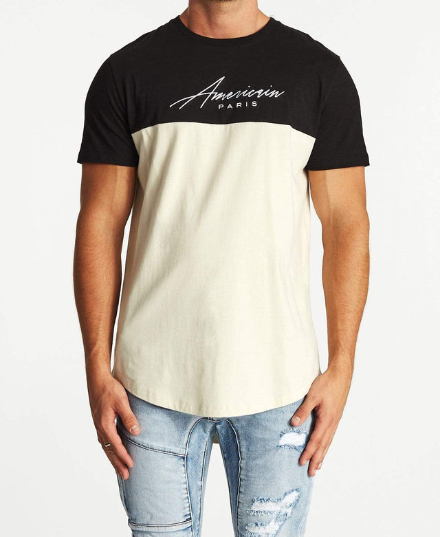 Americain Impoli Dual Curved T-Shirt Jet Black