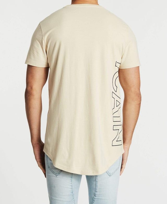 Americain Juvenile Dual Curved T-Shirt Sand