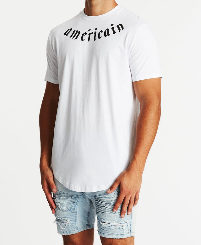 Americain La Capture Dual Curved T-Shirt White