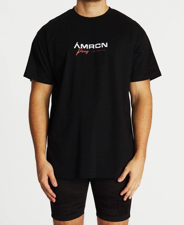 Americain Le Meme Oversized T-Shirt Jet Black