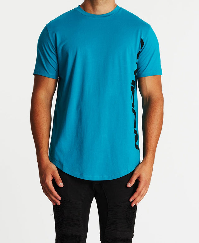 Americain Maree Basse Dual Curved T-Shirt Pagoda Blue