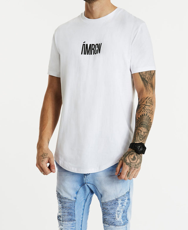 Americain Monroe Dual Curved T-Shirt White