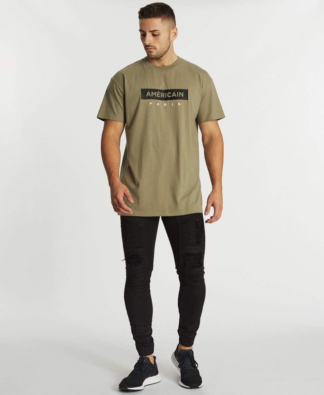 Americain Poussiereux Oversized T-Shirt Khaki