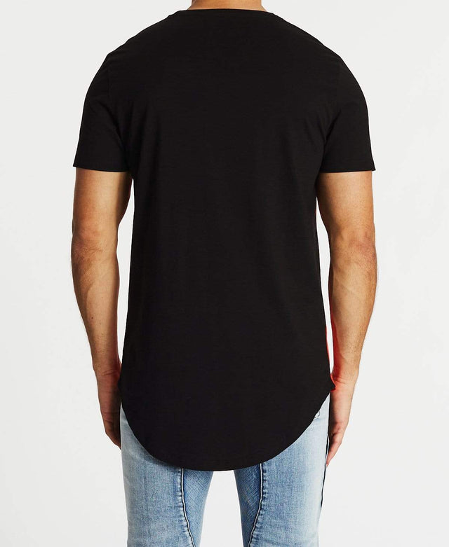 Americain Precieux Dual Curved T-Shirt Jet Black