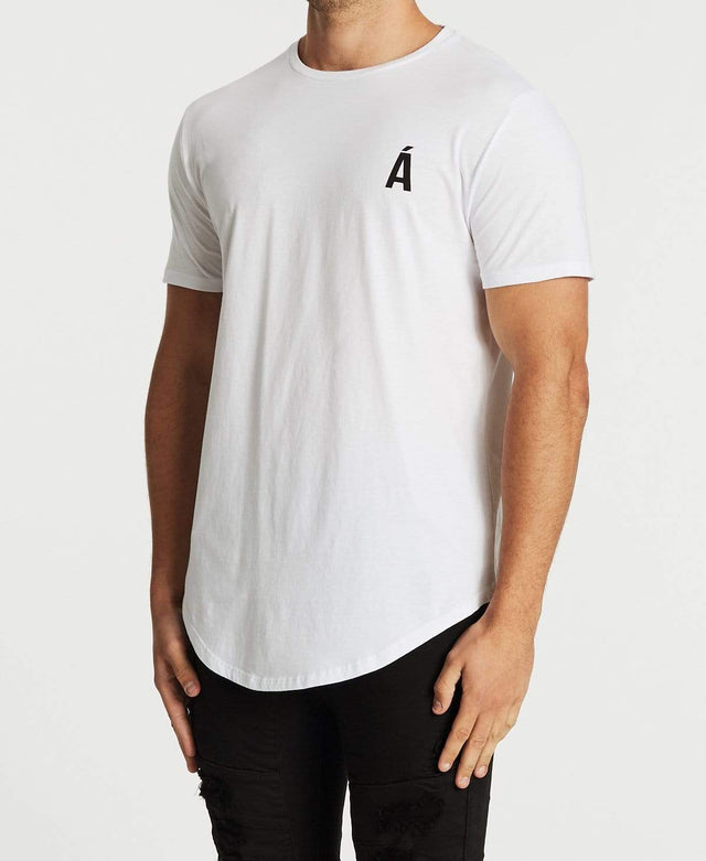 Americain Republique Dual Curved T-Shirt White