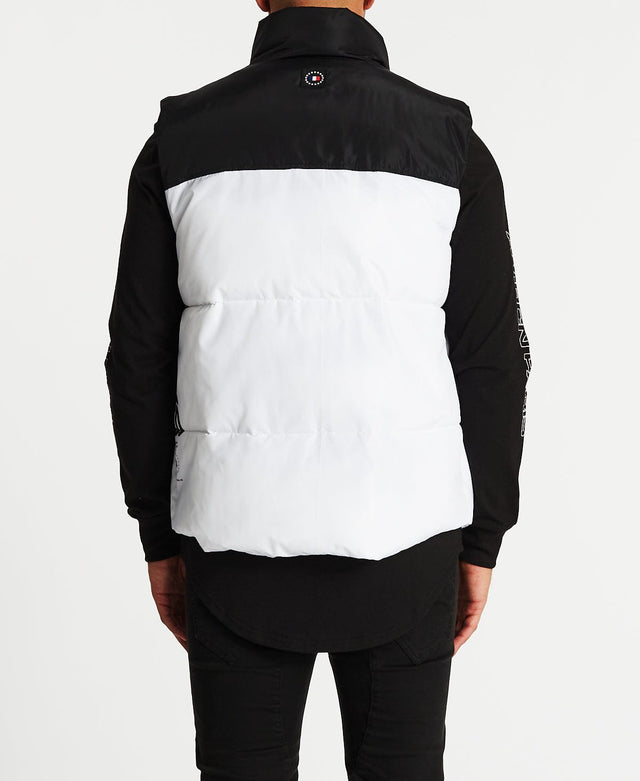 Americain Riche Puffer Vest Black/White