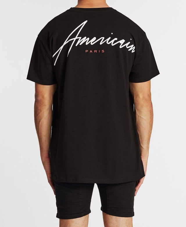 Americain Richesse Oversized T-Shirt Jet Black