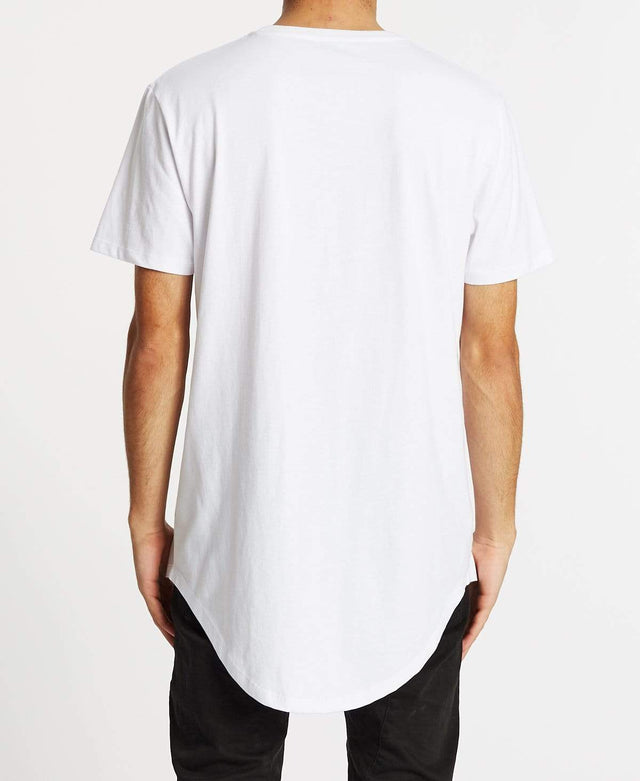 Americain Royaume Dual Curved T-Shirt White