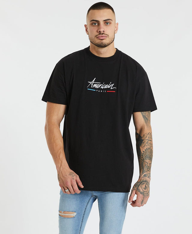 Americain Sackville Oversized T-Shirt Jet Black