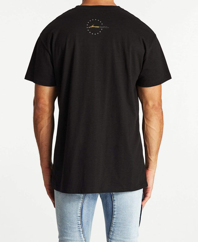 Americain Sombre Oversized T-Shirt Jet Black
