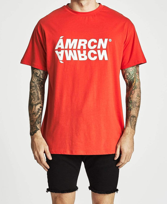 Americain Voyageur Box Fit T-Shirt Bold Red