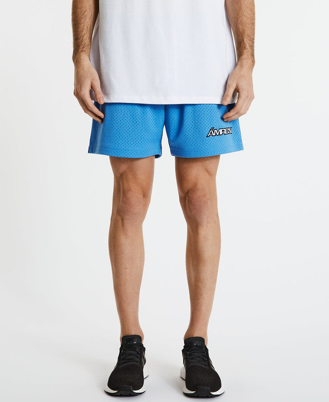 Americain Zone Warm Up Shorts Bleached Blue