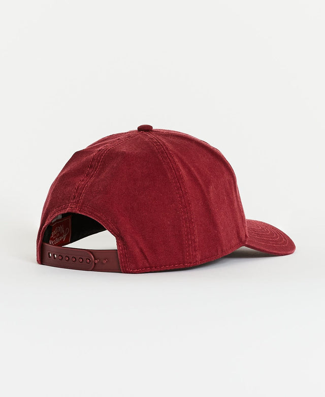 American needle LA Surplus Snap Back Cap Maroon Red