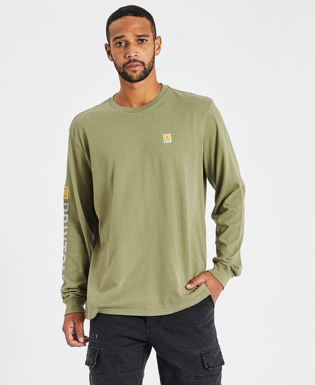 Brixton Beta II Long Sleeve T-Shirt Olive Surplus Green