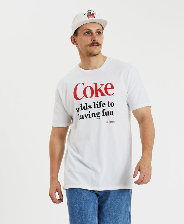 Brixton Coca-Cola Having Fun T-Shirt White