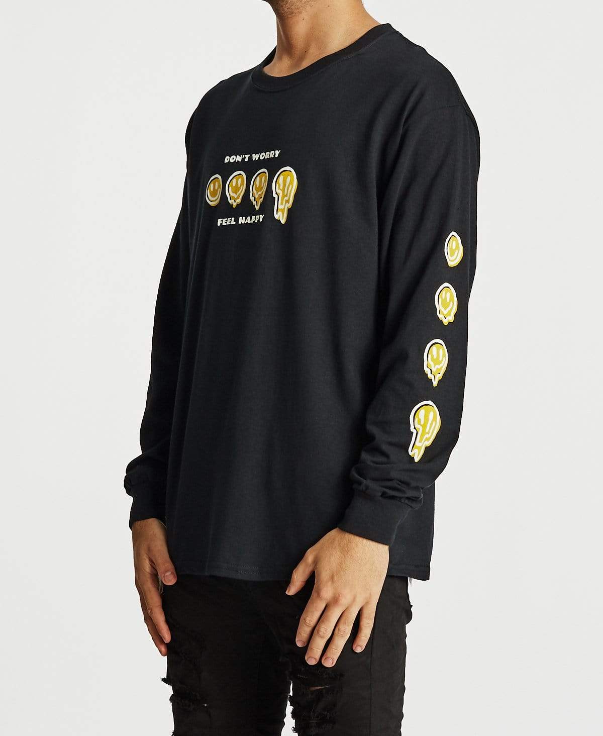 Melter II Long Sleeve T Shirt Black Neverland Store