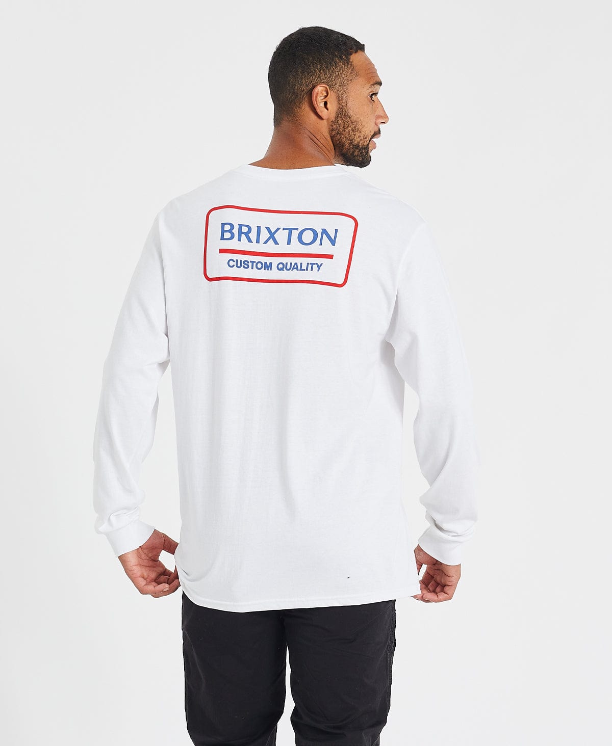 Brixton palmer ii outlet white & grey hoodie