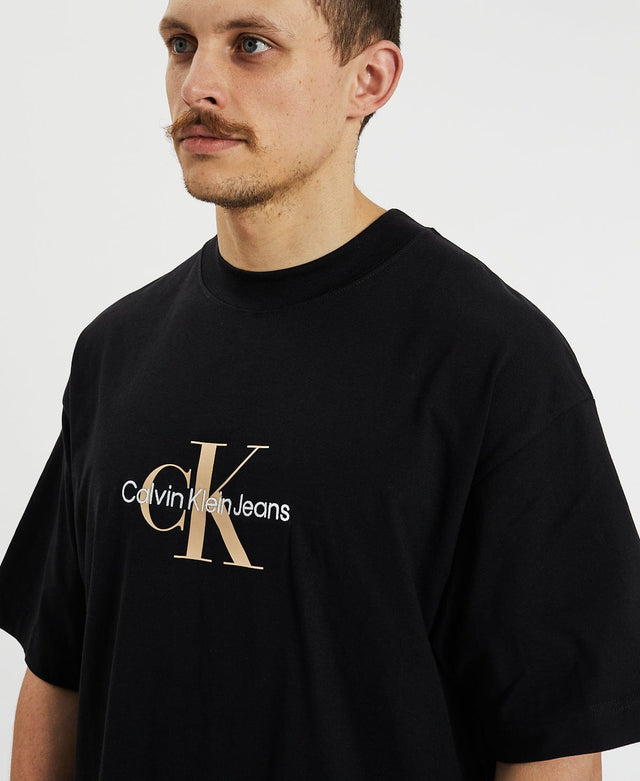 Calvin Klein Archival Monologo Oversized T-Shirt Black