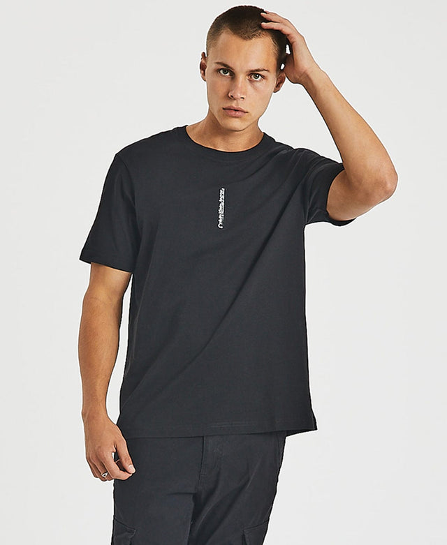 Calvin Klein Instit Shine Blocking Back T-Shirt Black