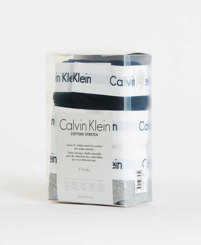 Calvin klein Low Rise Trunk 3PK Black/White/Grey Multi Colour