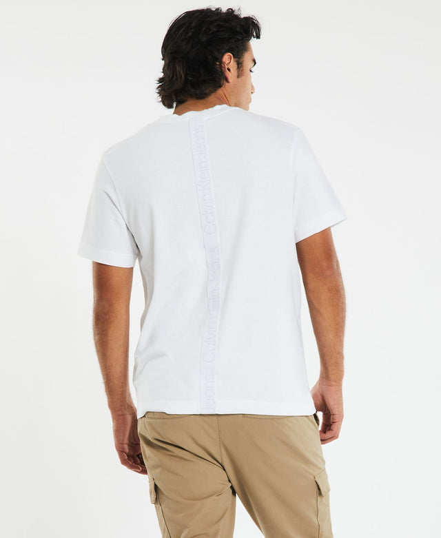 Ck jeans Logo Tape T-Shirt White