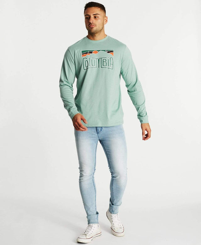 Columbia Outerbounds Long Sleeve Graphic T-Shirt Aqua