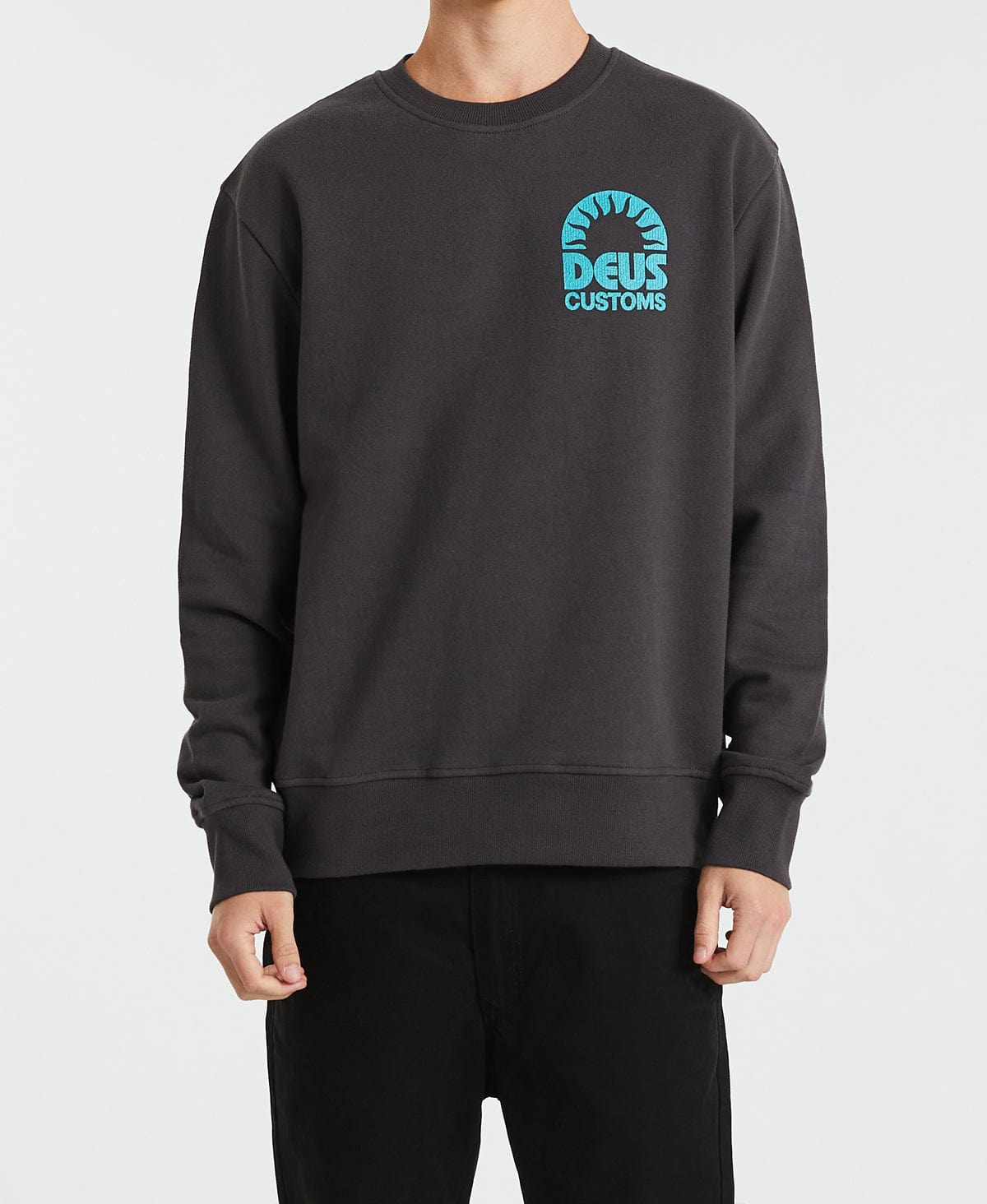 Melodies Crew Jumper Shadow Black – Neverland Store