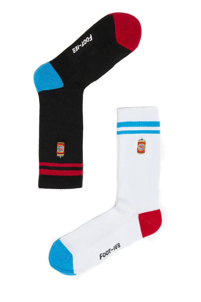 Footies Melbourne Bitter Icons Socks 2 Pack White/Blue