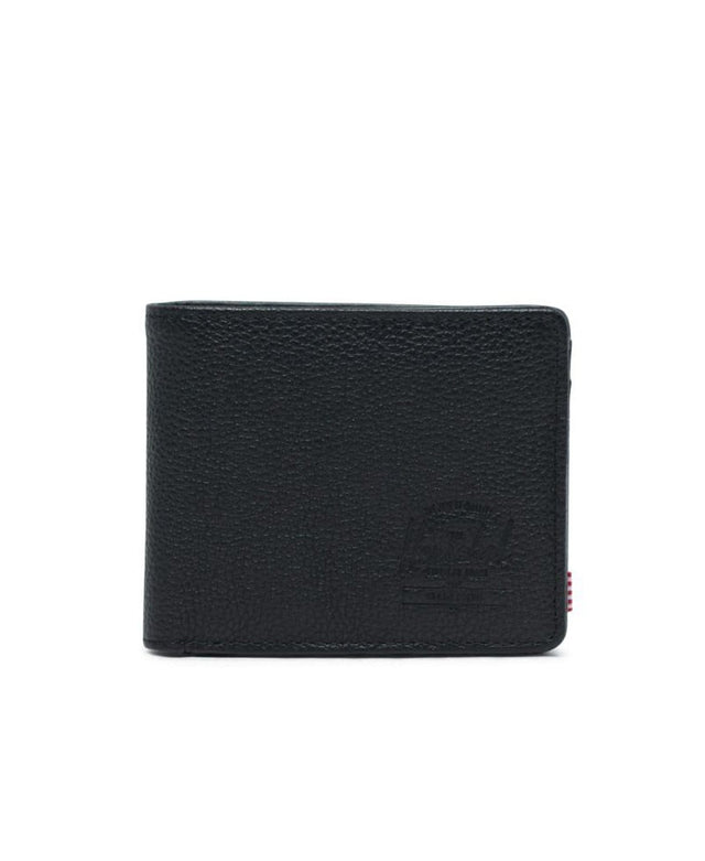Herschel Hank Leather RFID Black Pebbled Leather