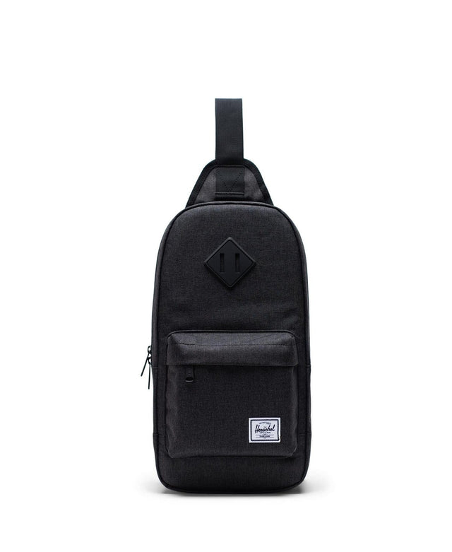 Herschel Heritage Shoulder Bag Black Crosshatch