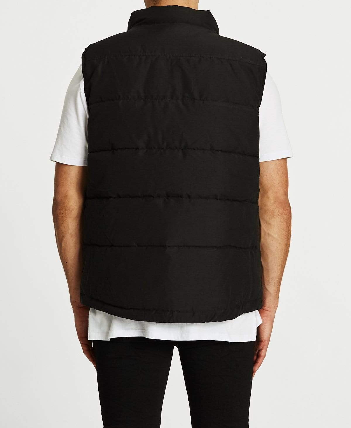 Black huffer vest on sale