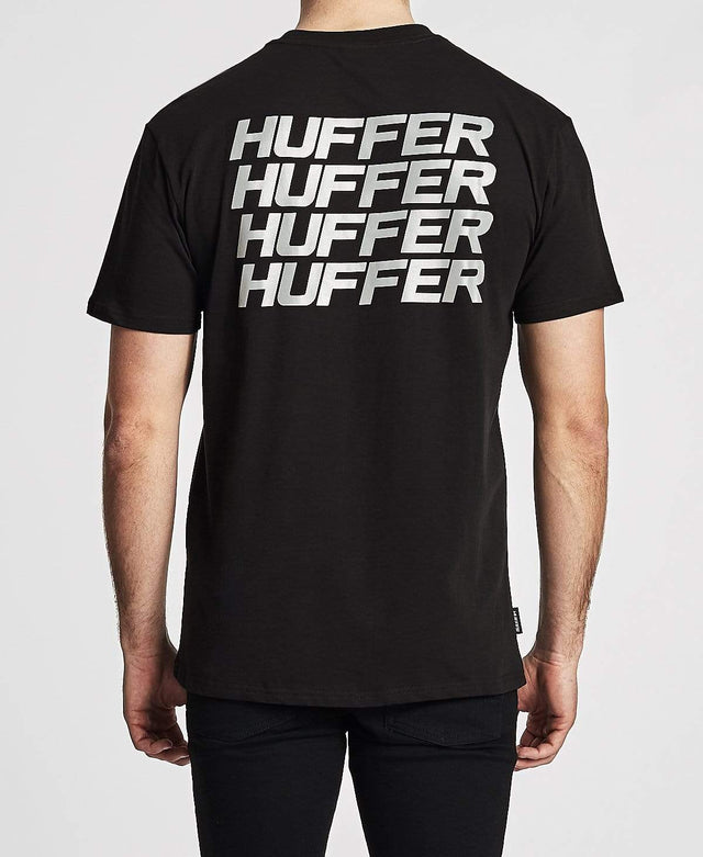 Huffer Sup T-Shirt Stacked Black