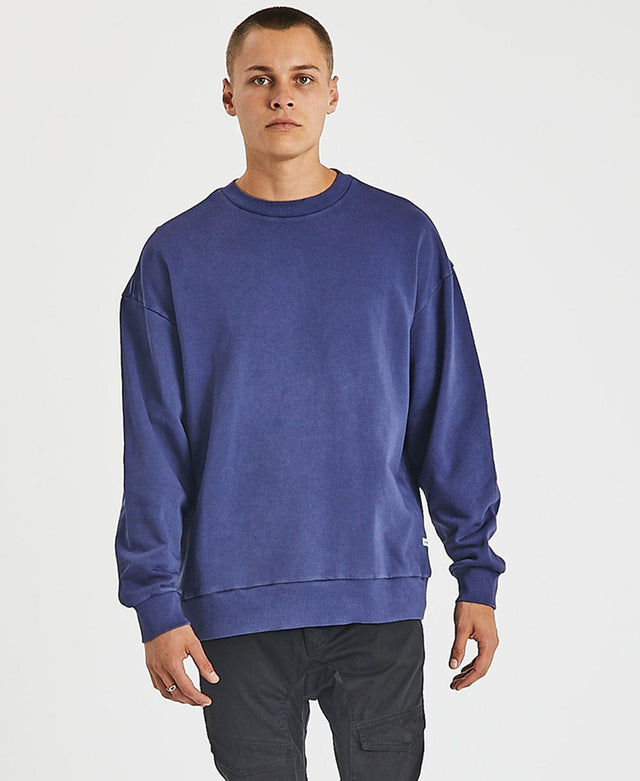 Inventory Bradford Relaxed Jumper Pigment Navy Blue