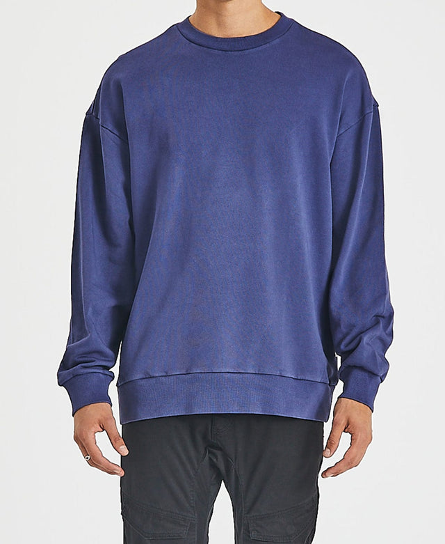 Inventory Bradford Relaxed Sweater - Pigment Navy BLUE