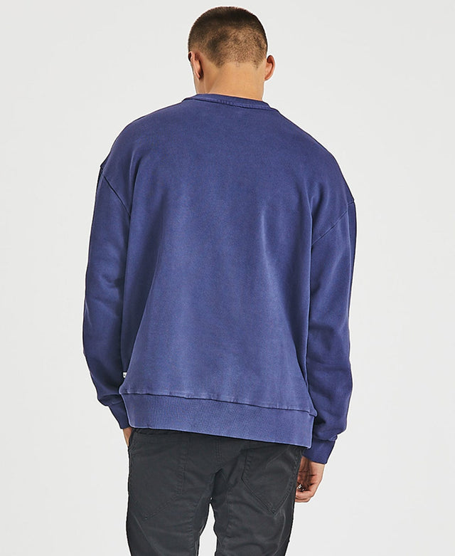 Inventory Bradford Relaxed Sweater - Pigment Navy BLUE