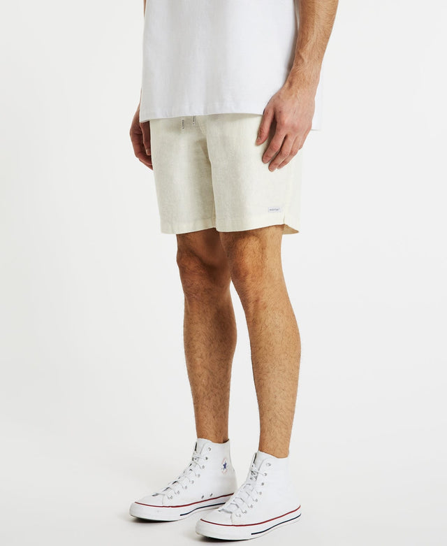 Inventory Hatfield Linen Shorts Natural White