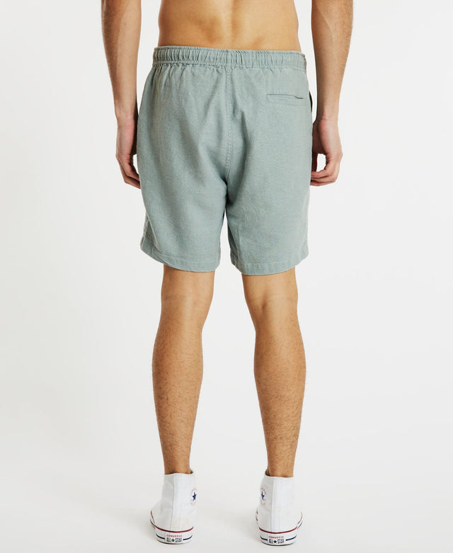 Inventory Hatfield Linen Shorts PIgment Sage